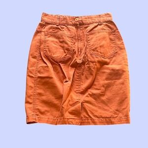 Always just with you vintage orange skirt